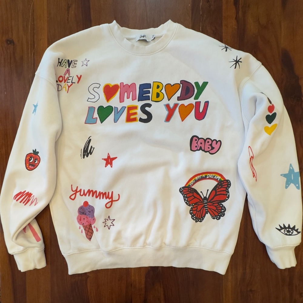 Colorful Graphic Women's Sweatshirt - Picture 4 of 13